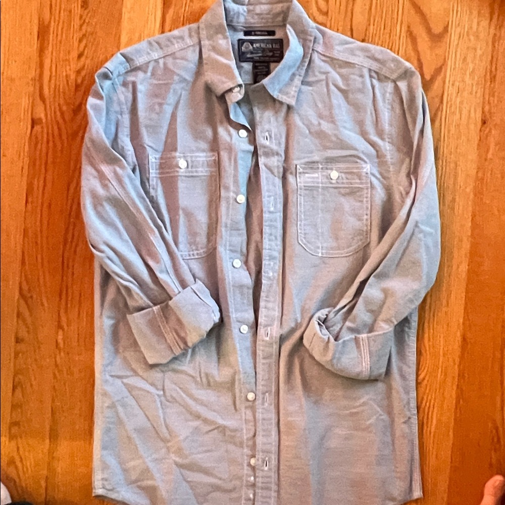American Rag Light Blue Button-Up Shirt